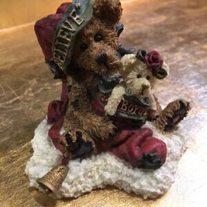 BOYDS BEARS Honey‎ B Elfberg with Gabriella …BELIEVE 1993 Christmas Figurine